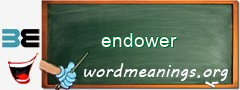 WordMeaning blackboard for endower